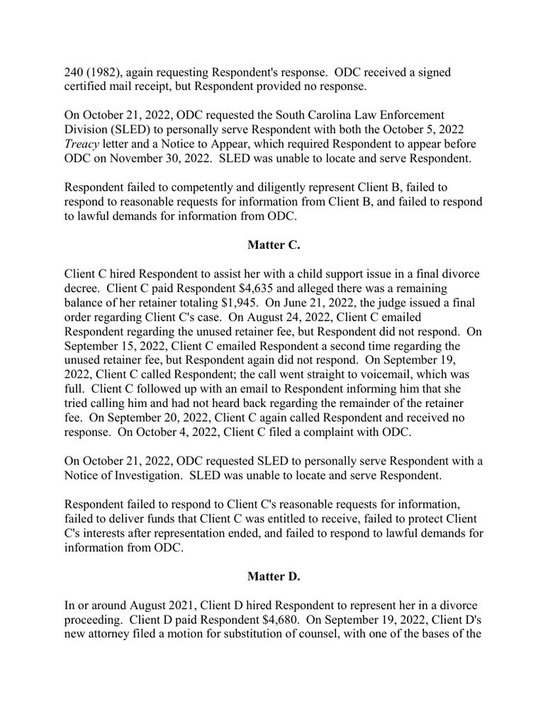 Page 3 of the opinion In the Matter of Travis W. White