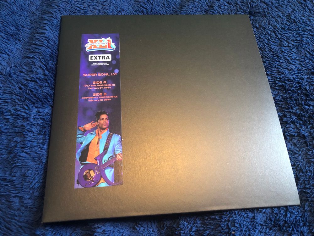 The outer sleeve of Prince’s Super Bowl LVI on 10-inch vinyl 