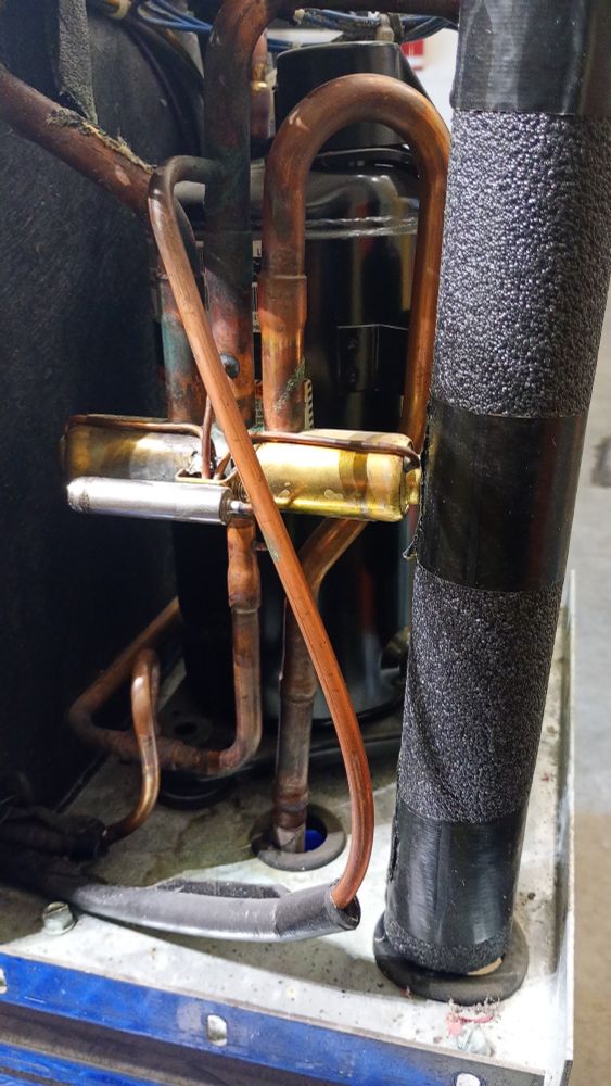 Failed heat pump reversing valve 