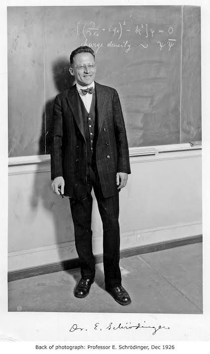 Erwin Schrödinger photograph 1926, signed
