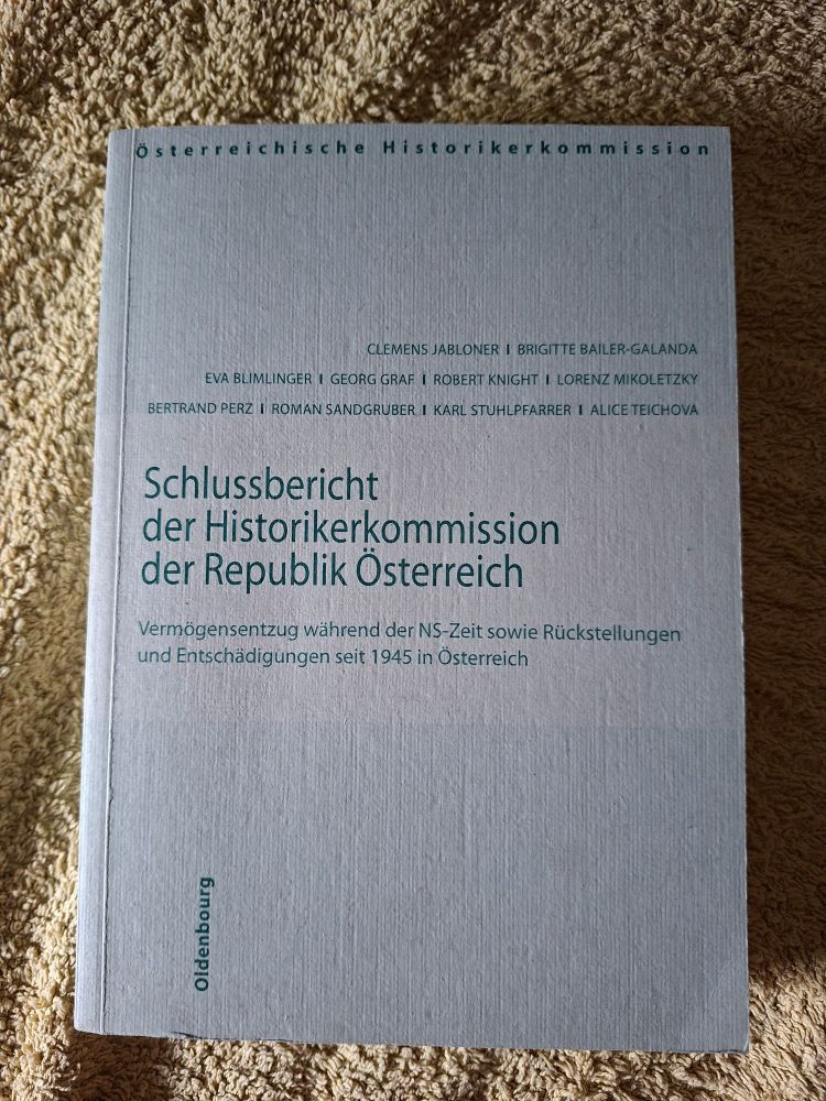 der schlussbericht der historikerkommission der republik österreich in buchform