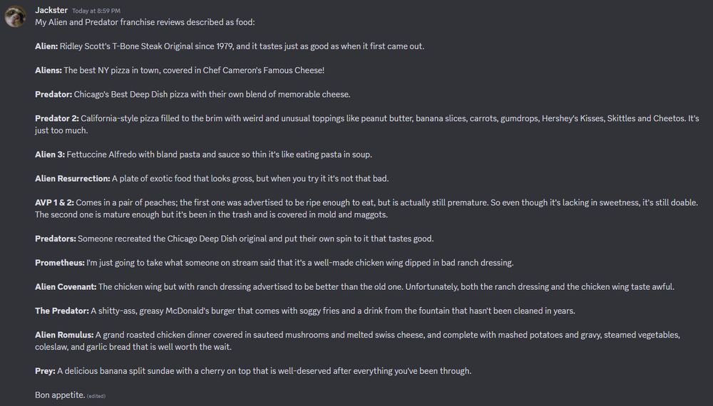 If it bleeds, we can eat it.