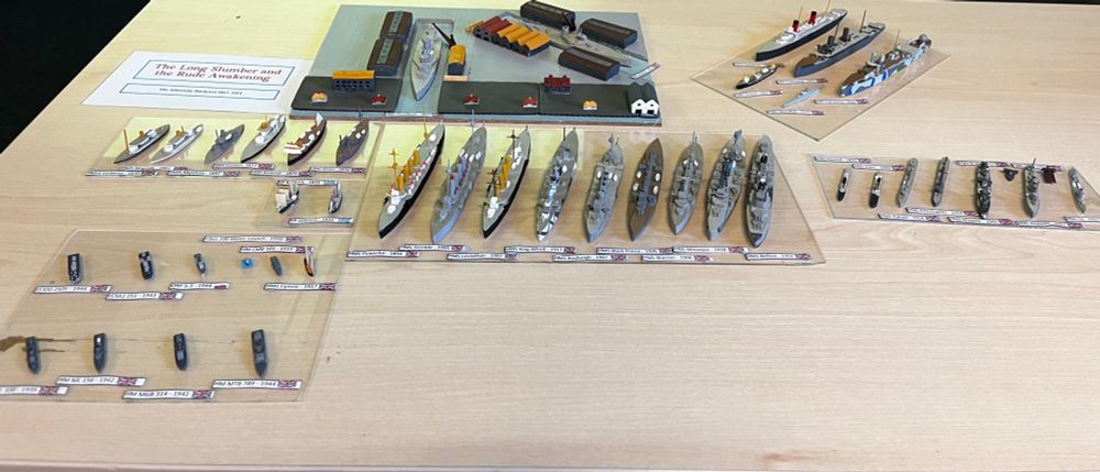 Scale model of The Admiralty Dockyard and the ships it built.