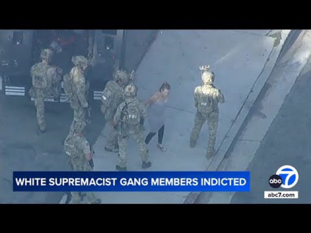 Dozens of white supremacist gang members arrested in massive bust