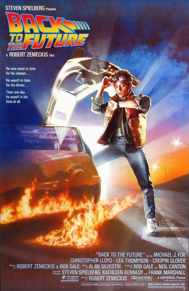 Back to the Future movie poster. 