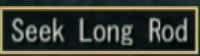 A puzzle hint telling you to seek long rod, the puzzles solution is to equip a spear weapon and interact with a door, the other hint however makes it seem like it has to be a specific kind of spear, rather than just any spear.

Additionally the only spear type weapon in the game at that point is one of the characters starting weapons, which is in fact not a spear, but a rapier