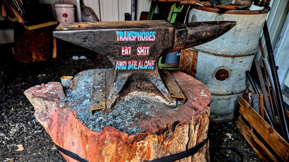 My anvil tagged with the same phrase as the post, and I fuckin mean it