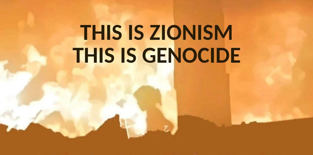 This is Zionism.   This is Genocide