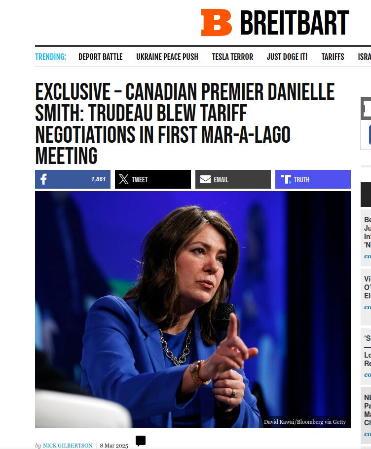 Danielle Smith Breitbart interview