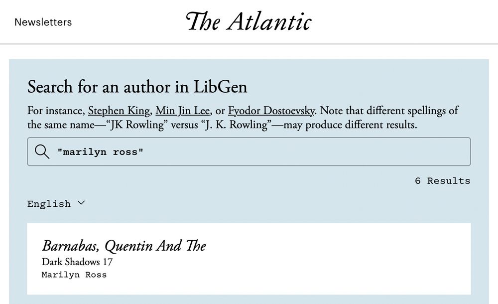 Search results from The Altlantic. No, really.