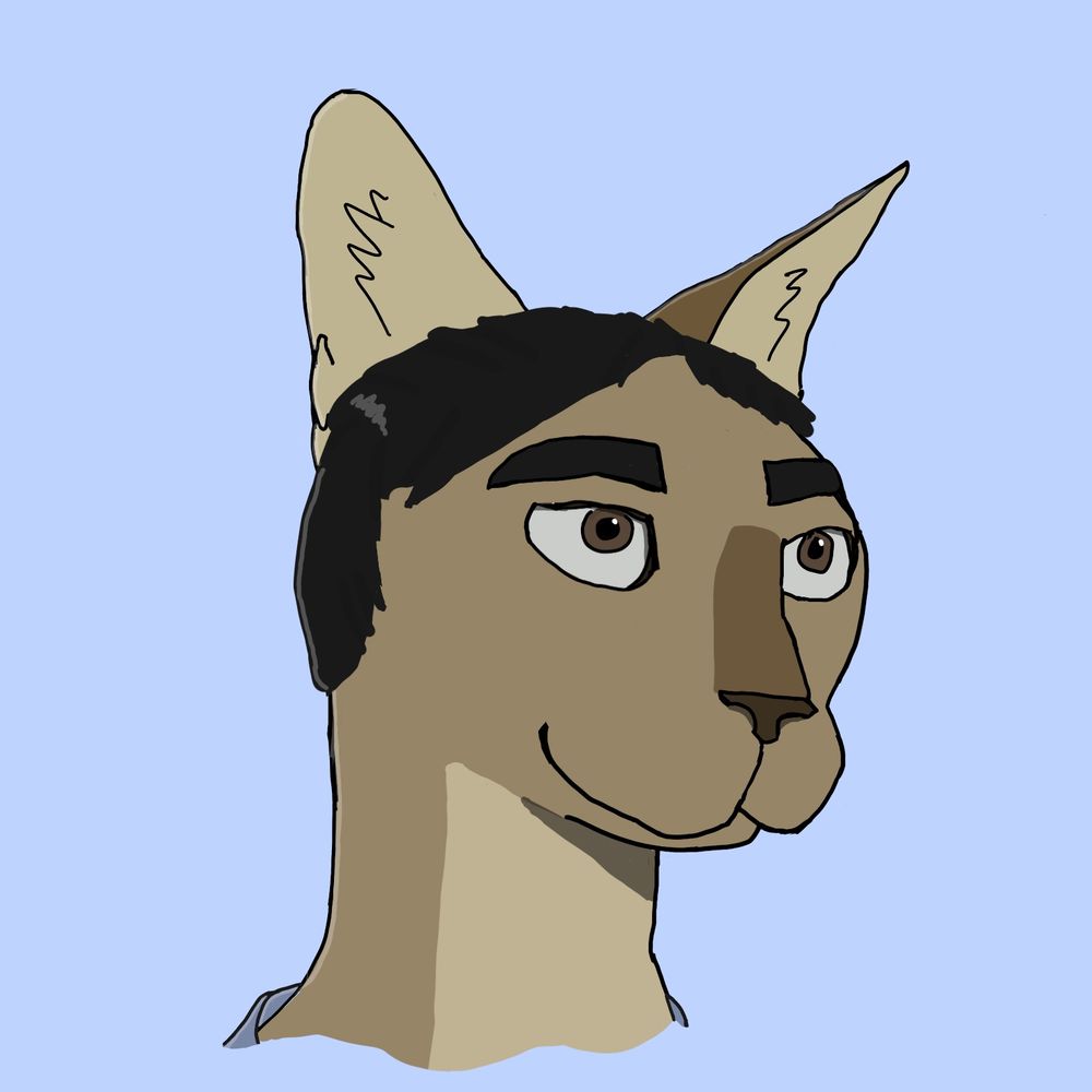 Profile pic of Raymond Turing, an anthro cat