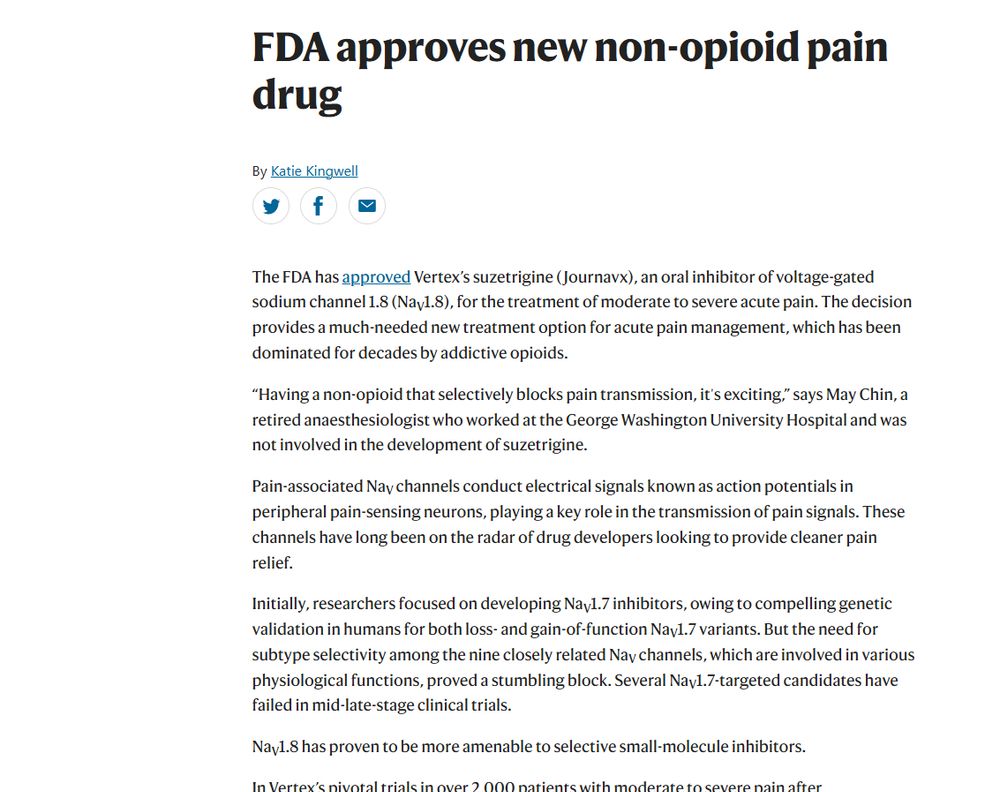 Screenshot of story headline 