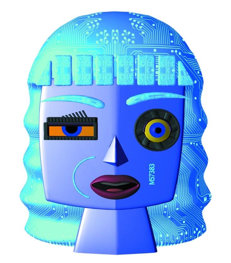 motherboard from cyberchase. we have matching eyeballs and blue hair