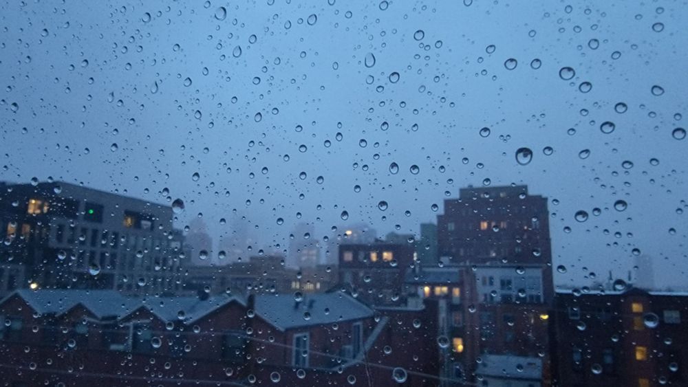 Rainy sunrise in NYC