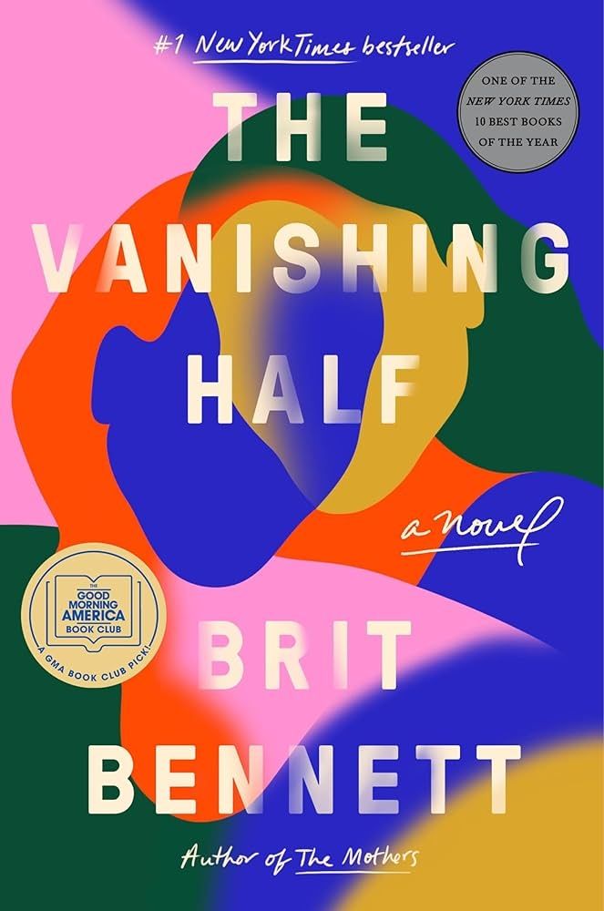 Colorful book cover titled Vanishing Half