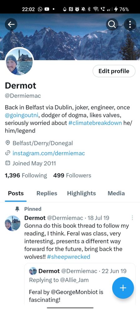 My old, awful, Twitter bio