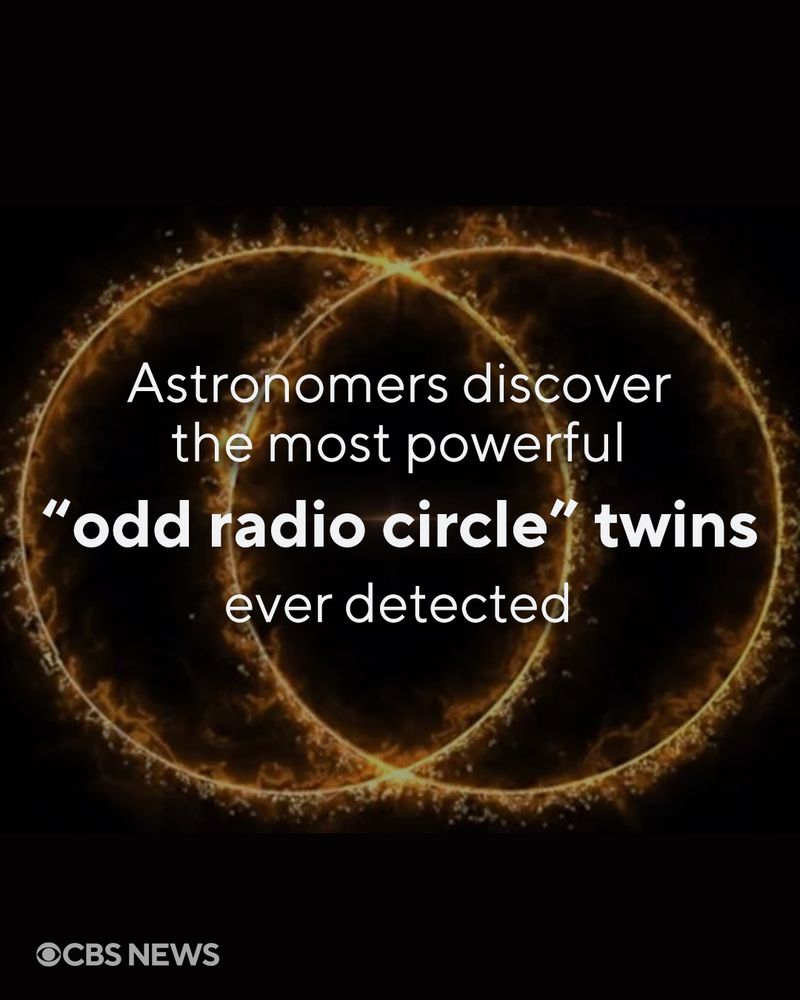 Astronomers discover most powerful "odd radio circle" twins ever detected