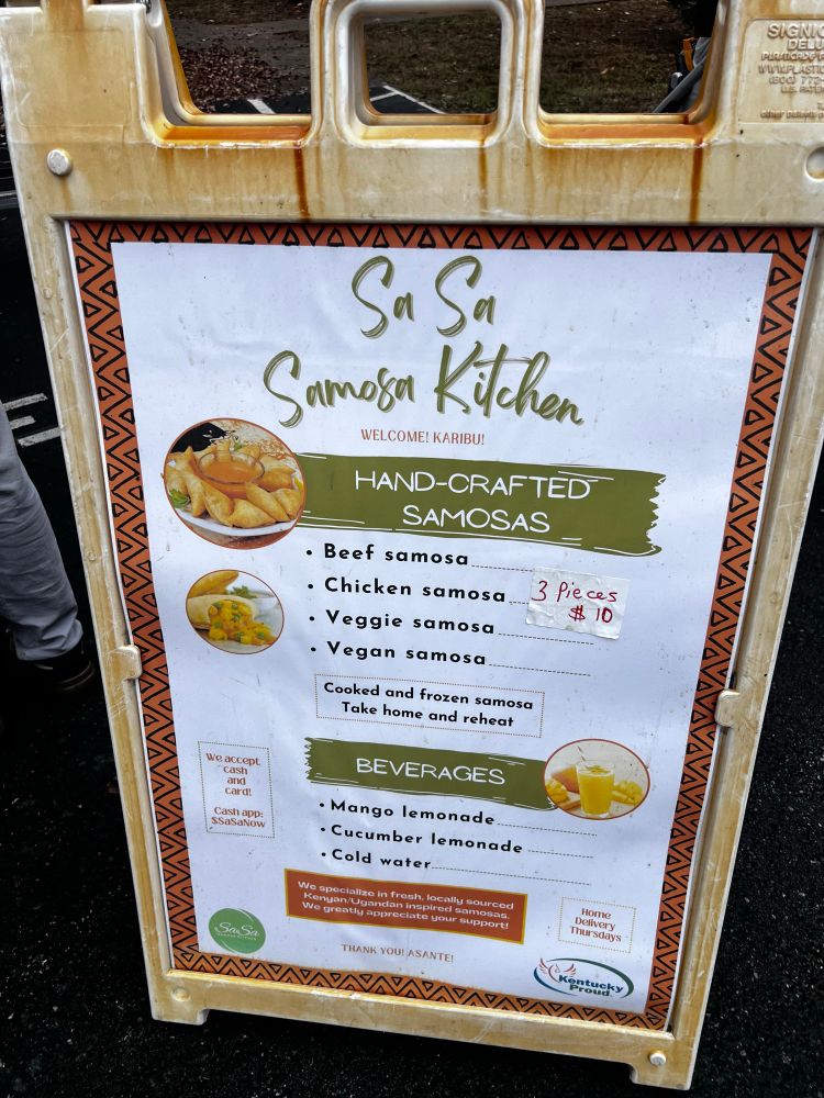 There’s samosas are delicious!