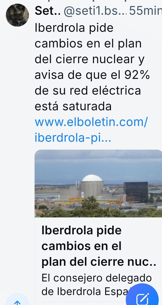 El Boletín españoleiro alerta de que Ibertrola roga polo plan nuclear e que ten saturada a distribución ao 92% ... Cry in Spanish