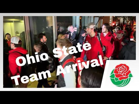 2025 Rose Bowl: Ohio State Team Arrival