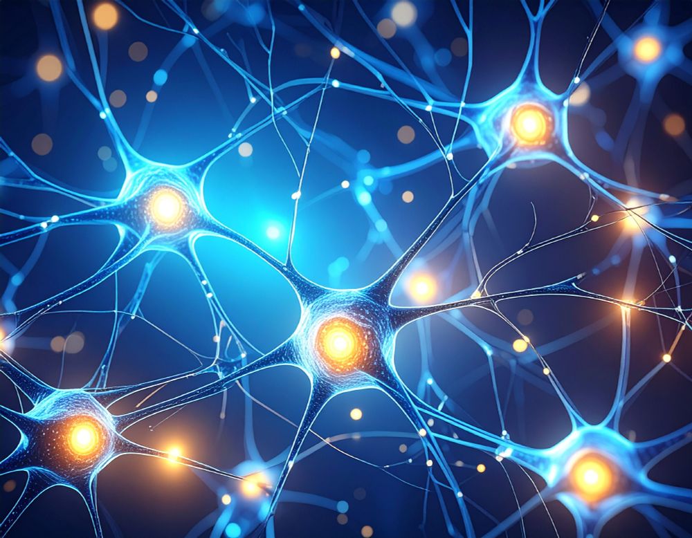 An illustration of a network of neurons.