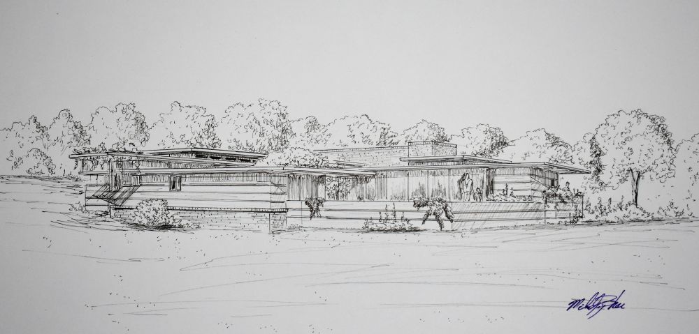 Stanley Rosenbaum house alterations
Florence, Alabama
T. 4815/S.267

The Wright Legacy Timeline drawings are the property of The Wright Legacy Group and the artist and not for reproduction of any kind without written consent.