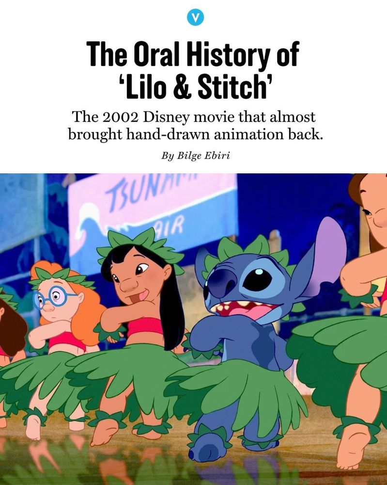 The Oral History of Lilo and Stitch: the 2002 Disney movie that almost brought hand-drawn animation back, by Bilge Ebiri.
