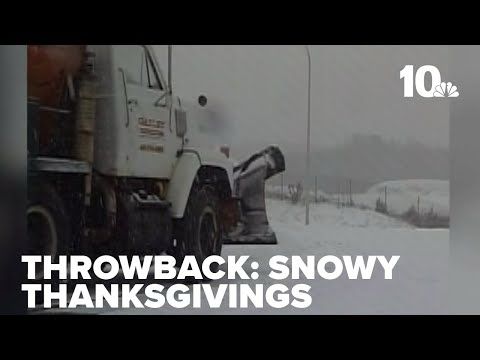 Snowy Thanksgiving Days in the past in Southern New England