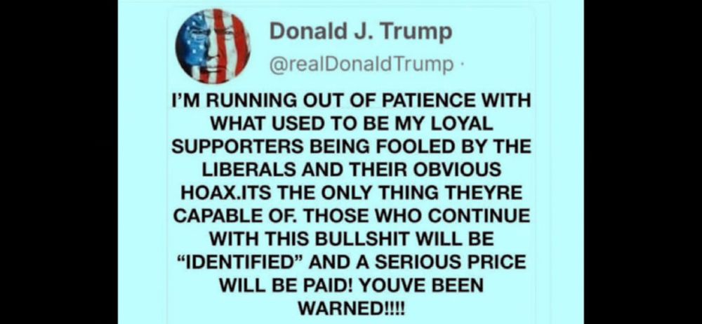 Is this real? It sure looks like it. All Caps. Poor grammar and spacing. What is he going to do to his supporters?
He’ll have every last one of us killed before he lets the world be told he is a pedophile.