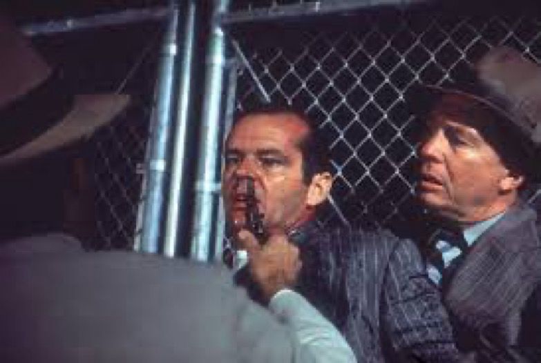 Jack Nicholson, Roman Polanski, and Roy Jenson in Chinatown (1974)