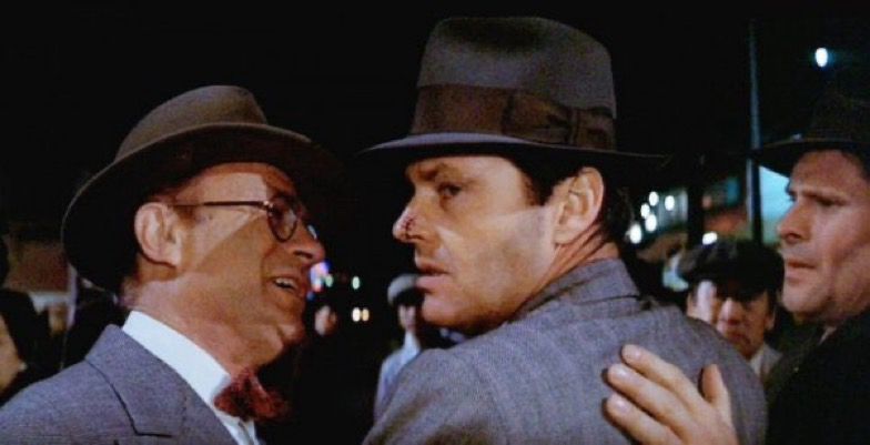 Jack Nicholson, Bruce Glover and Joe Mantell in Chinatown (1974) 