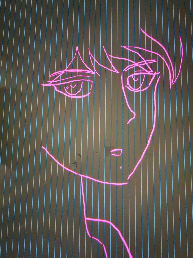 an unfinished drawing of Stella
inspired by a star