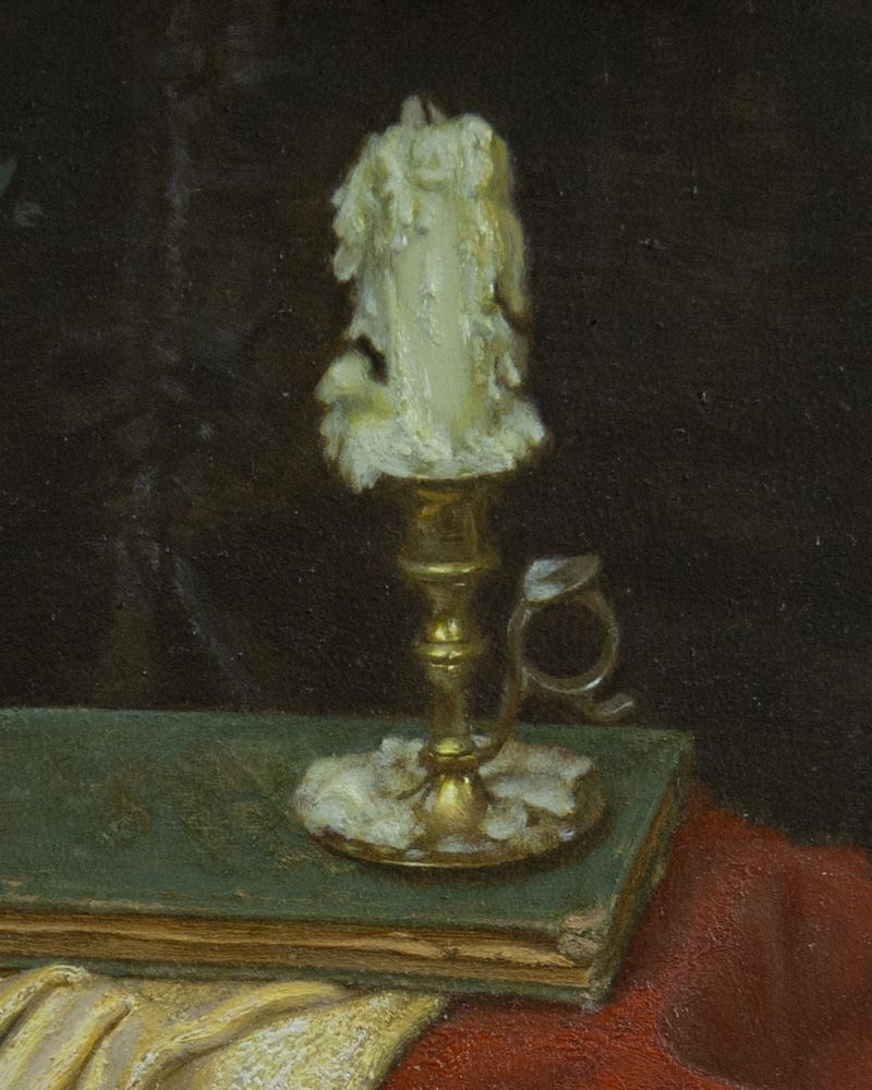 Another detail shot, focusing on the candle.