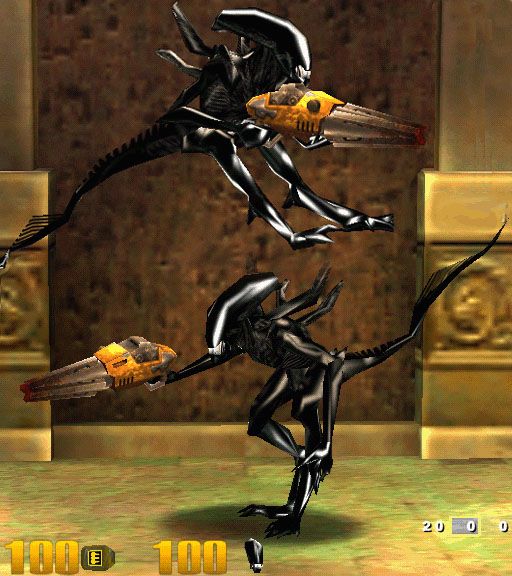 A Quake 3 skin of a Xenomorph from Alien