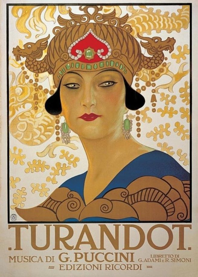 Promotion poster for Turandot by Puccini.