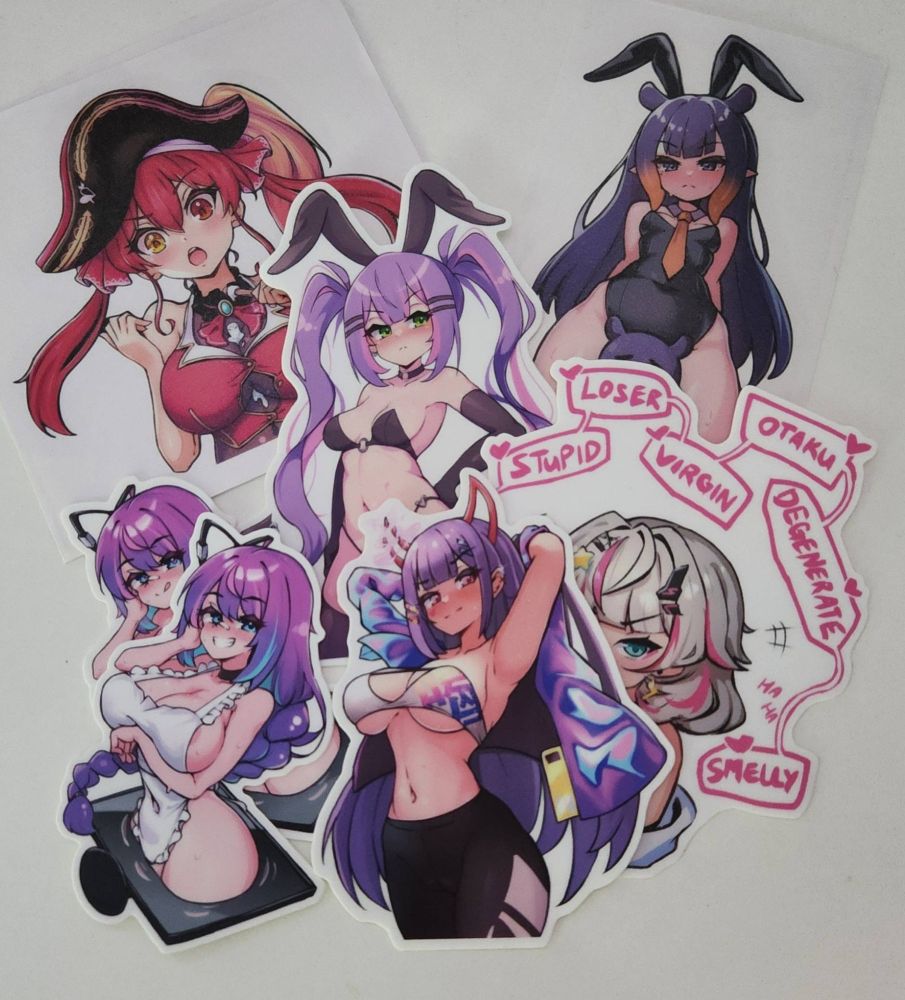 stickers, merch, offkai, vtuber