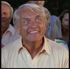 Ted Knight grinning madly in Caddyshack