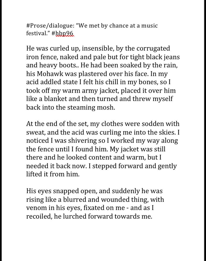 A story about when being a Good Samaritan suddenly goes horribly wrong