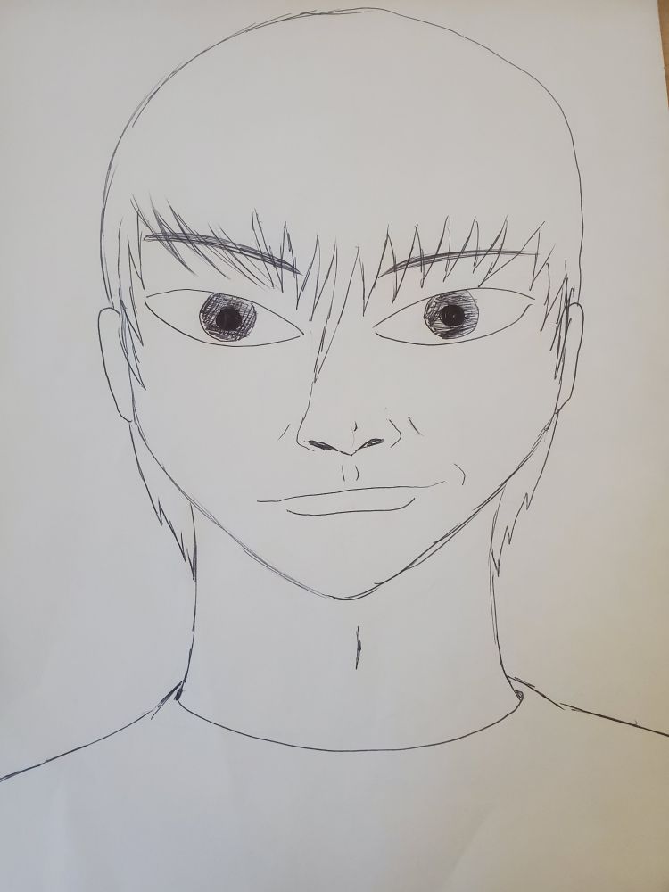 Sketch of a young man