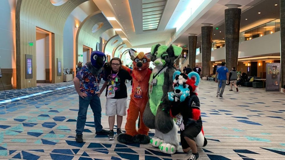 Group of furries standing together