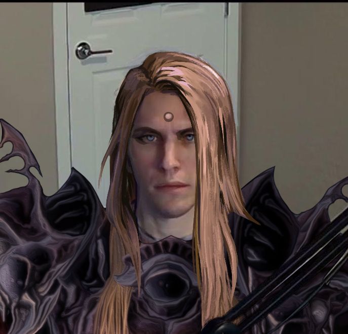 a photo of jerma edited so that he is zenos yae galvus