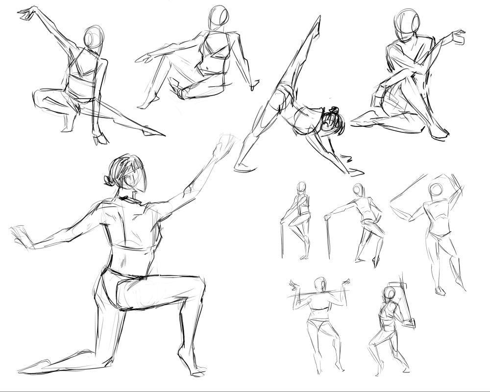 1 minute, 2 minute, and 5 minute gesture drawings
ref: https://www.youtube.com/watch?v=CuFiFWd1QSA
