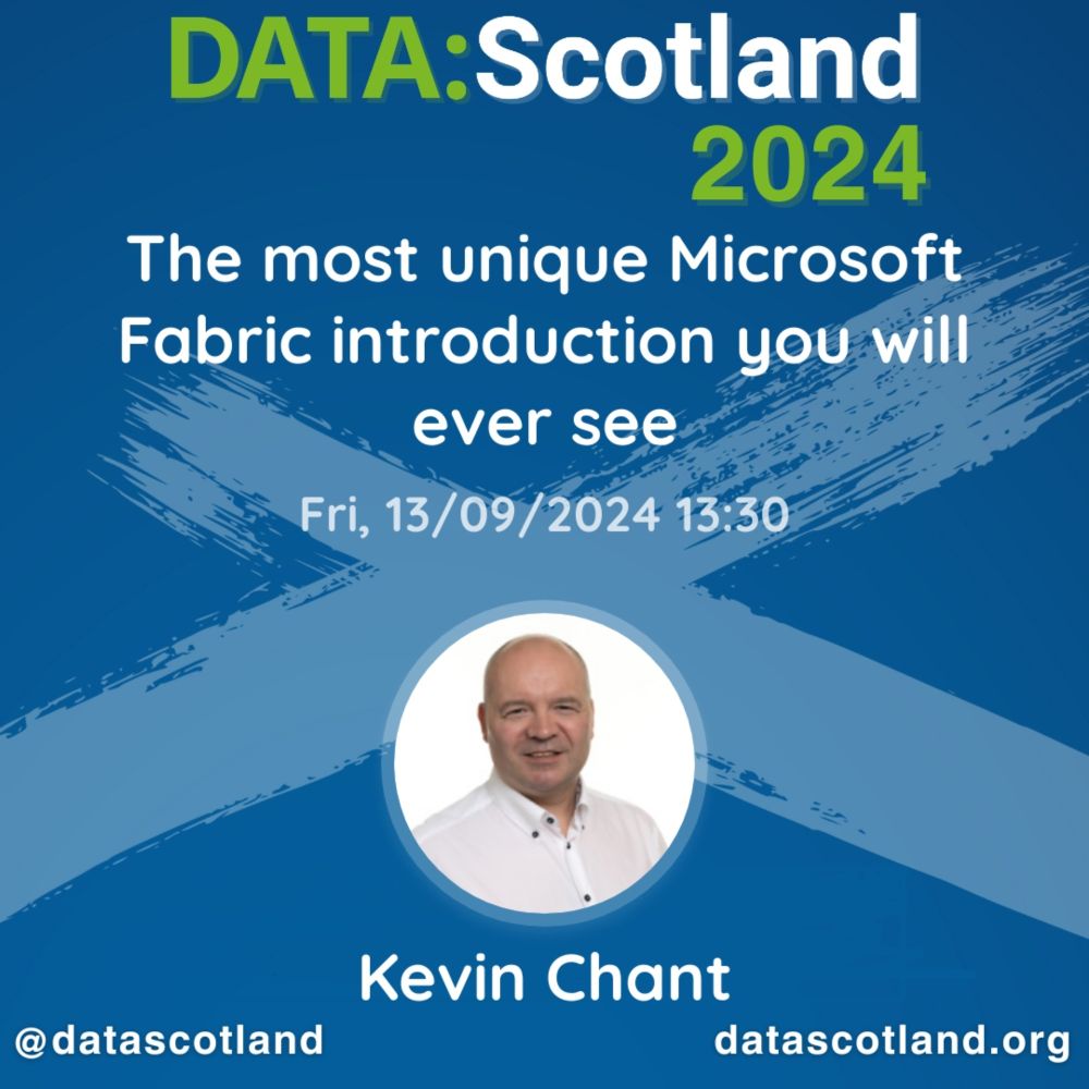 Presenting at DATA:Scotland last week - Kevin Chant