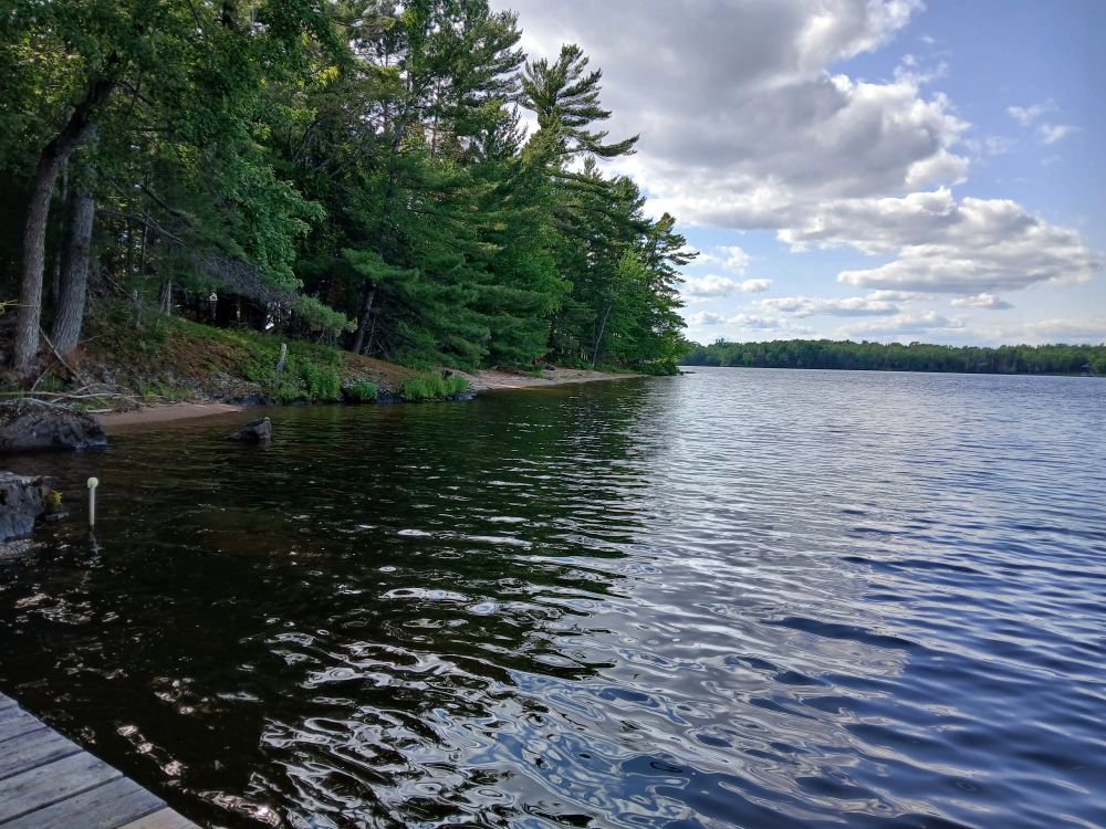 looking west to the far beach & across to smith island