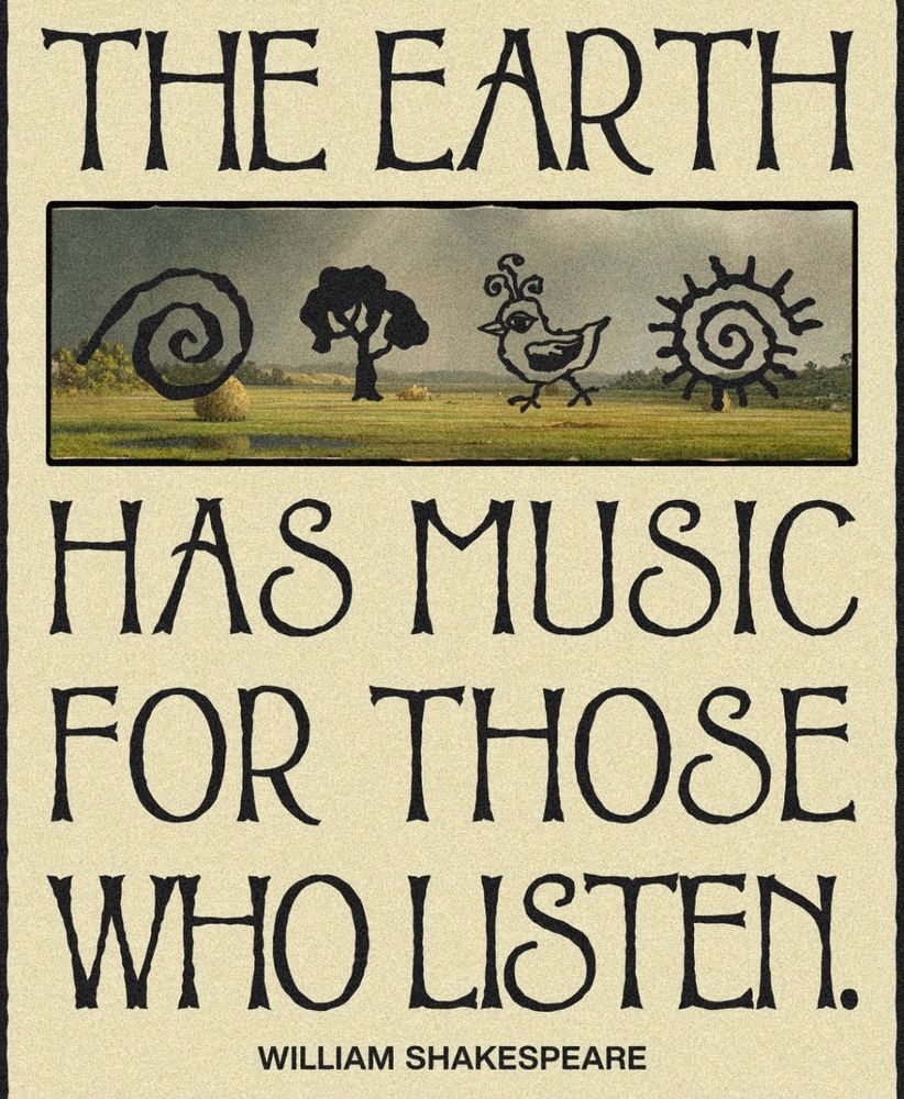The earth has music for those who listen 