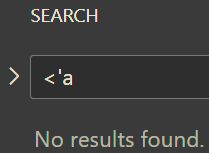 a search for `<'a`, no results found