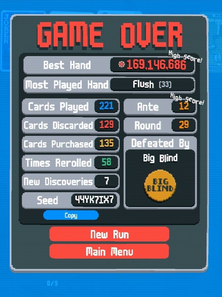 Best hand: 169,146,686
Ante: 12