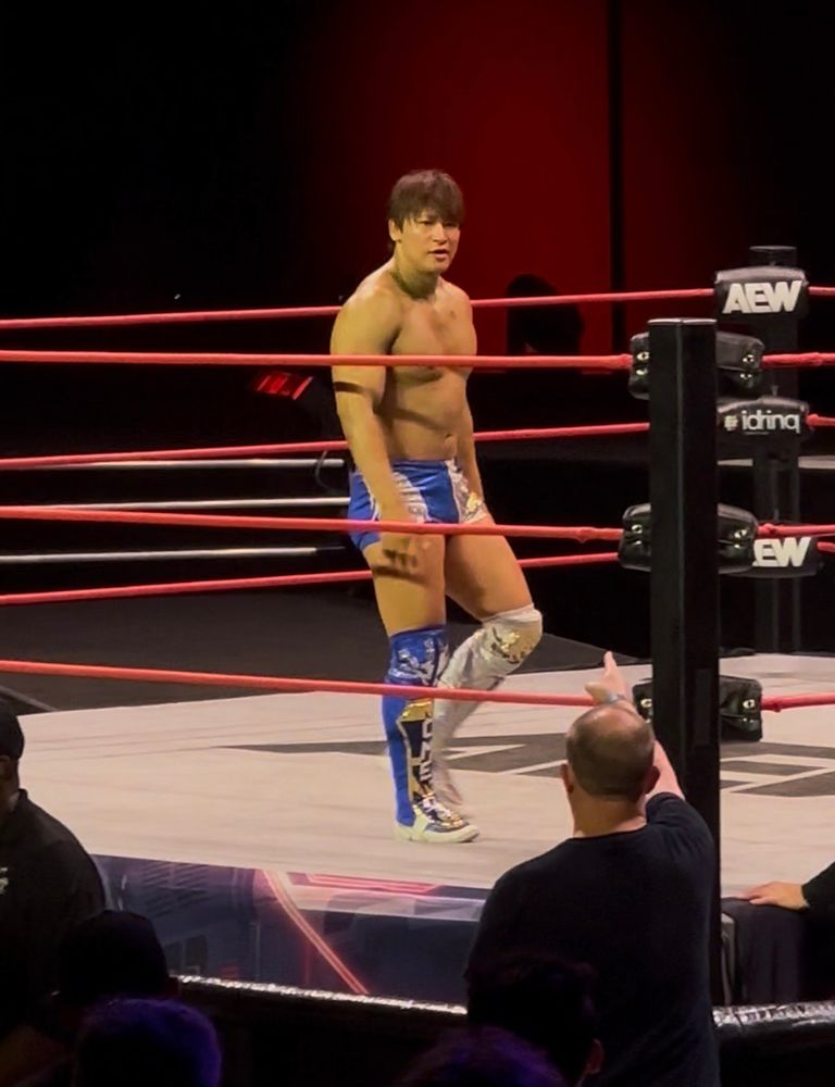 A picture of Kota Ibushi in the ring 