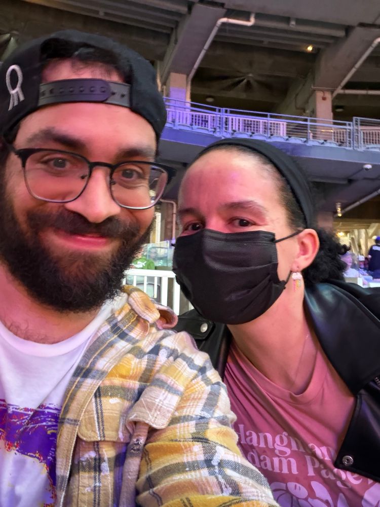 A picture of me with Robert at AEW Dynamite
