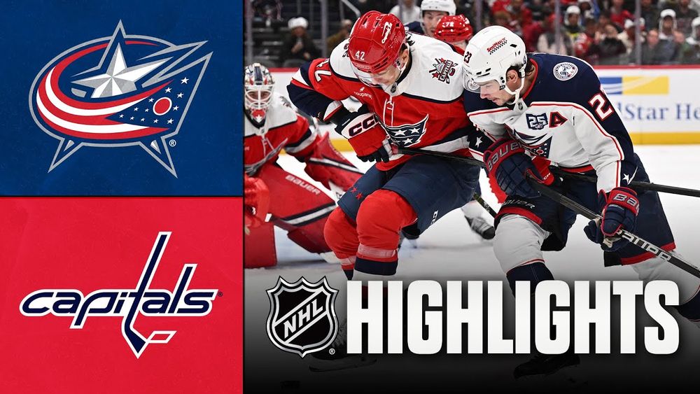 Blue Jackets vs. Capitals | NHL Highlights | December 07, 2025